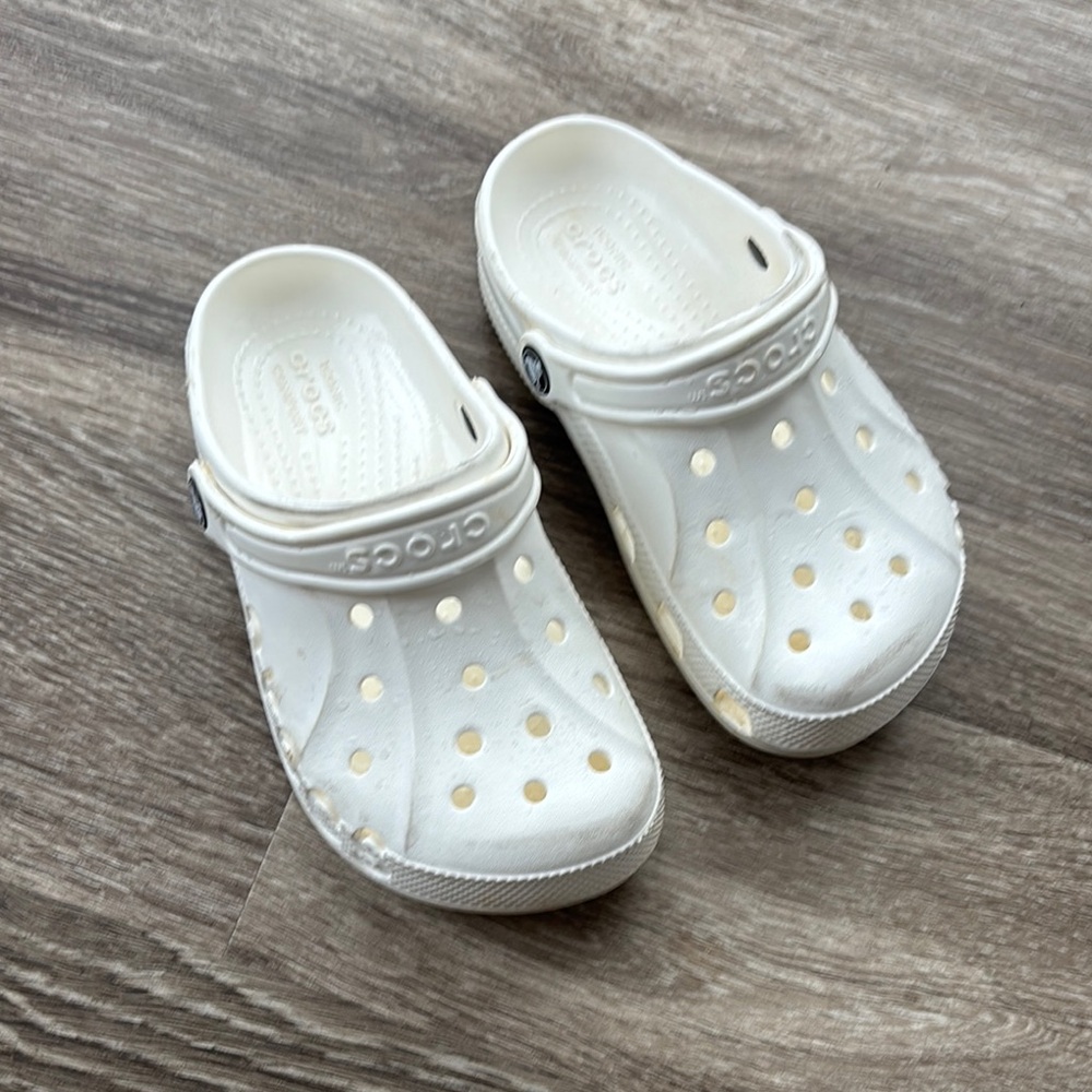 Kids White Crocs Clogs